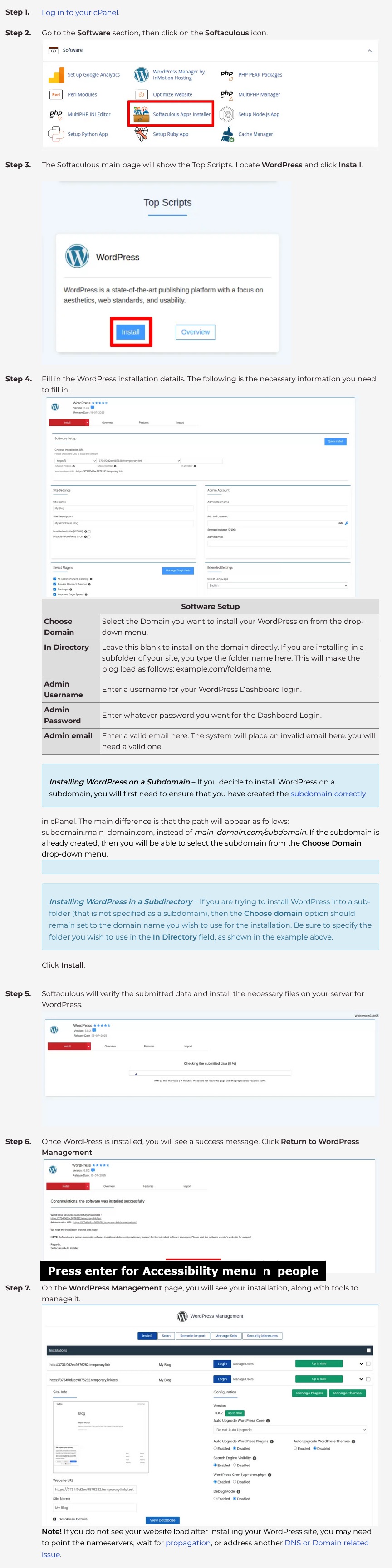 how to install wordpress